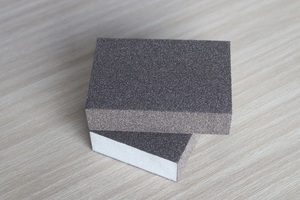 Wholesale High Quality Abrasive Sponge 100-220 Grit 4 Side Soft <b>Foam</b> Sanding <b>Block</b> Aluminum Oxide for Wood Furniture - Product Image 2