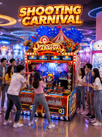 FUNSPACE Machine de jeu d'arcade de tir sur cible à monnayeur pour 4 joueurs, pour intérieur, avec garantie métallique