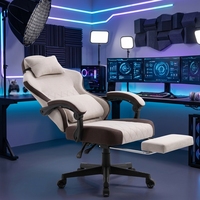 Chaise de jeu ergonomique pivotante en cuir PU OEM avec mousse moulée, hauteur réglable et repose-pieds de luxe – Vente en gros