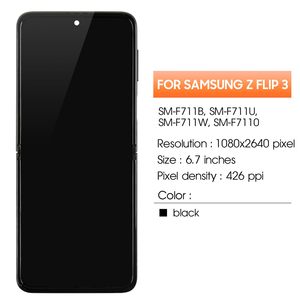 <span class=keywords><strong>Schermo</strong></span> Pieghevole Interno di Ricambio per <span class=keywords><strong>Samsung</strong></span> Galaxy Z Flip3 5G, Gruppo Display LCD Digitizer Touch per Riparazione - Product Image 2