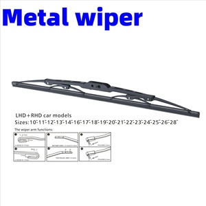 Mô hình xe khác nhau cần gạt nước kính chắn gió lưỡi kim loại cao su tự nhiên - Product Image 5