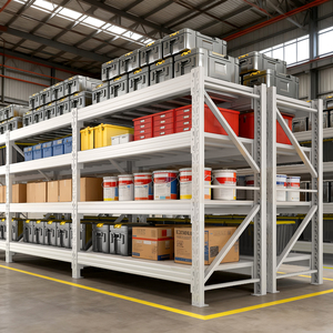 Space Saving Light Duty Storage Racking System 4 Tier Shelf for Home Garage - Product Image 2