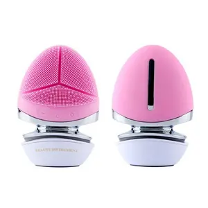 Hot sale rechargeable facial cleansing brush silicon face clean beauty electronics