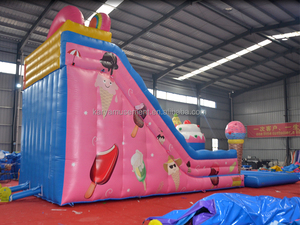 Toboggan aquatique gonflable Candy Land avec piscine hermétique amovible, toboggan double gonflable extérieur <span class=keywords><strong>en</strong></span> PVC de qualité commerciale pour jardin - Product Image 6