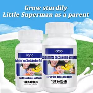 Suplemento de tableta masticable de etiqueta privada con calcio, hierro, zinc, selenio para adolescentes, ingredientes naturales - Product Image 2