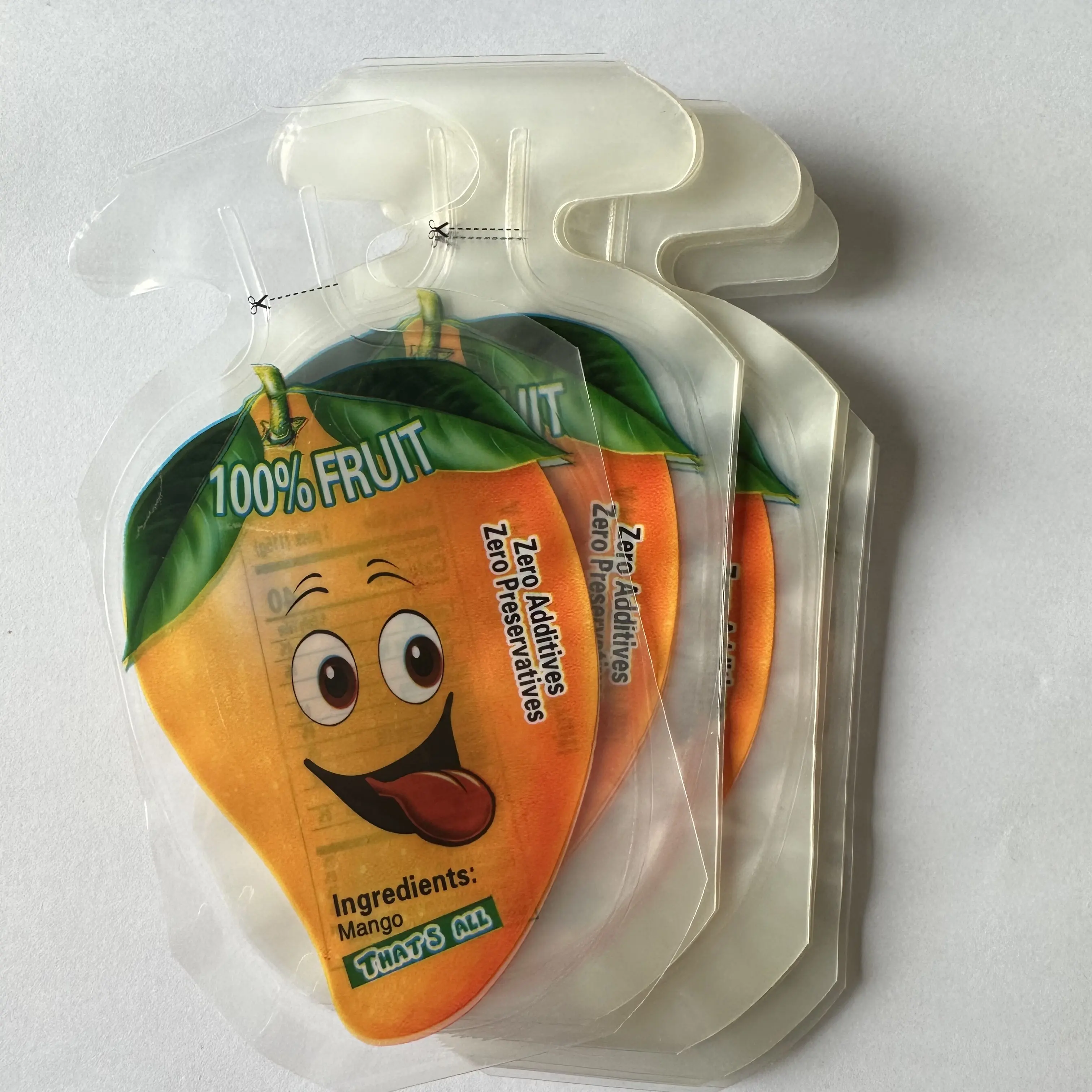 Injection Fruit Juice Pouch Frozen Food Plastic Bottle Shaped Jelly Packaging Bag