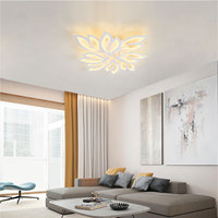 JACKSUN Vente chaude Nouvelle tendance Moderne Blanc Dimmable Décoration Luminaires Plafonnier Lumière de maison Forme simple Lampe de plafond LED