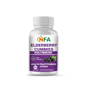 Gomitas de extracto de saúco Premium OEM/ODM con vitamina C Zinc Boost Función digestiva Gomitas de saúco - Product Image 1