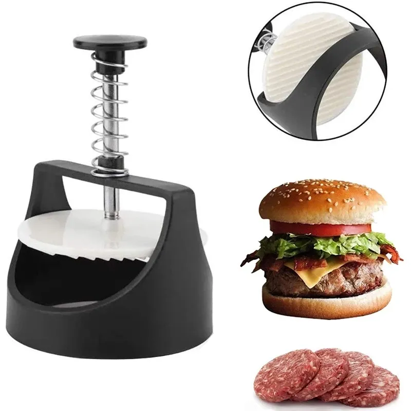 Ev mutfak Burger Patty Maker basın Burger et makinesi kalıp yapışmaz barbekü barbekü ızgara için Hamburger presi Patty Maker kalıp