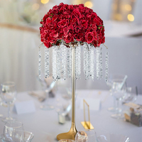 Zhuoyun Usine Directe Fête De Mariage Décoration De Table Acrylique Fer Fleur Stand Vase