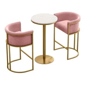 Commercial Modern Luxury Velvet <b>Bar</b> <b>Stool</b> Golden Stainless Steel <b>Bar</b> Chair Furniture For Jewelry Store Salon <b>Bar</b> - Product Image 1