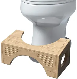 Toiletten hocker-Bambus Flip, 7 "& 9" Höhe, zwei Größen-in-einem Fuß Toiletten hocker hocken Toiletten hocker