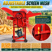 Machine à battre les céréales agricoles multi-cultures (blé, riz, soja) avec séparateur de grains