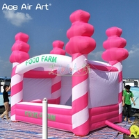 Cabine gonflable à barbe à papa personnalisée, support de collation en plein air, cabine de concession pour la vente de nourriture, cabine de vente gonflable