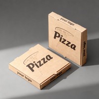 Caja de Papel Rectangular para Alimentos al por Mayor con MOQ Bajo, Caja de Embalaje para Pizza de 6 Pulgadas, 12 Pulgadas y 24 Pulgadas para Comida Rápida