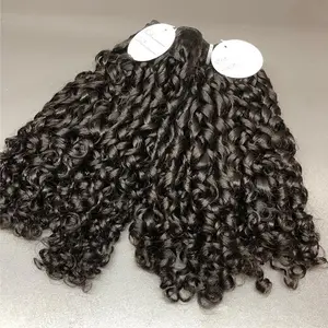 High Quality Natural Pixie Curly Vietnamese Human Hair Extension Double Drawn Remy No Tangle No Shedding