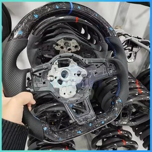พวงมาลัย Alcantara แบบปรับแต่งได้สำหรับ Volkswagen <span class=keywords><strong>VW</strong></span> Golf 7 MK7 Mk7.5 GTI <span class=keywords><strong>Scirocco</strong></span> POLO <span class=keywords><strong>GTS</strong></span> R line 2014-2017 - Product Image 4