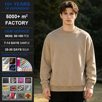 Sweat-shirt à capuche pour homme, coupe oversize, col carré, en molleton épais uni, avec logo personnalisé brodé, teinture unie, 100% coton, automne