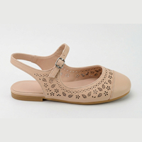 Sandales plates en cuir personnalisées pour filles, style indien, pour fêtes et affaires, chaussures habillées ouvertes pour le bureau