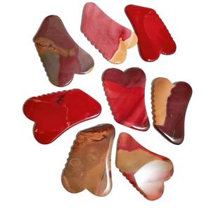 Nueva forma de jaspe de Mookaite herramienta de masaje Guasha masajeador Gua Sha raspado herramienta punta Guastone - Product Image 1