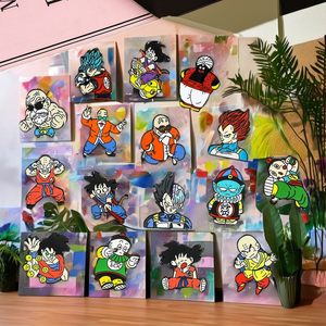 Оптовая продажа, Симпатичные, симпатичные, с персонажами, на заказ, с УФ-принтом, мягкая эмалированная булавка для металлических поделок для поклонников аниме - Product Image 2