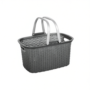 Cesta de Compras RIVAL 18L Gris Acero con 2 Asas, Cestas Metálicas - Product Image 2