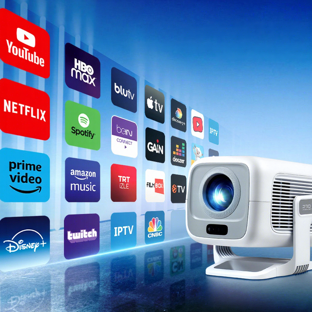 Yinzam YIN300 Full hd 1080p Mini Projector 450 Lumens Portable Proyector Auto Focus WiFi6 BT5.4 Home Theater Beamer Projecteur