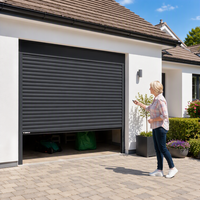 Porte de sécurité motorisée robuste en acier de 77 mm avec rembourrage en mousse PU, à enroulement, moderne, à vis, pour commerce, garage