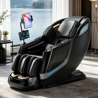 Fauteuil de massage portable pliable C75 4D à gravité zéro avec chauffage des pieds pour la maison