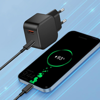 Chargeur UE 20W PD Charge rapide Chargeur d'usine d'origine Chargeur Type C Chargeur pour téléphone 16 15 14 13 12 Pro Max