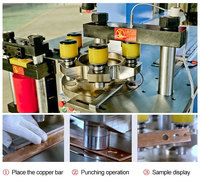 Oemt Prix Vente Cnc Hydraulique Busbar Cutter Perforateur Bender 3 En 1 Busbar Machine Pour Le Cuivre Et L'aluminium