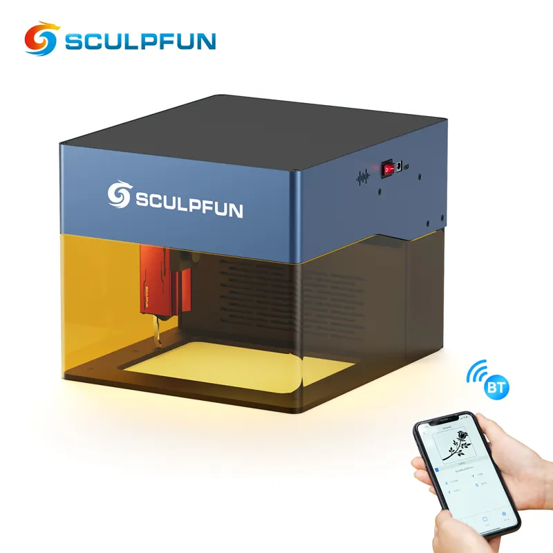 SCULPFUN New iCube Pro 5W CNC Cutting Printer Machine DIY Mini Laser Engraving Machines for Wood Plastic