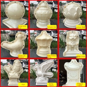 Moule pour boule de fleurs, colonne romaine européenne, lampe en lotus, modèle de construction, produits en ciment Feng Shui, fabricants en gros - Product Image 2