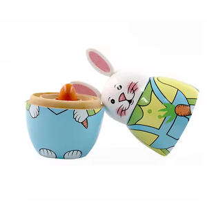 Conejito de Pascua Clasificación y apilamiento Juguetes Matroshka de madera Muñecas anidadas Festival Presente - Product Image 3