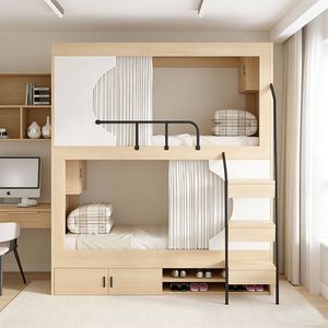 Heavy Duty with Stairs for Adult High Load Bearing Reinforced Frame Durable Build <strong>Bunk</strong> <strong>Bed</strong> <strong>Wood</strong> - Product Image 2
