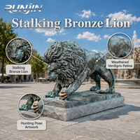 Statue de gorille grandeur nature réaliste en bronze moulé, sculpture moderne, art animalier de la jungle, pour extérieur, parcs à thème, zoos, musées, fabricant