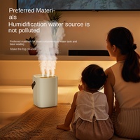 Grand humidificateur à brume chaude et froide à commande automatique électrique, humidificateur d'air à ultrasons intelligent pour la maison, la chambre et le bureau.