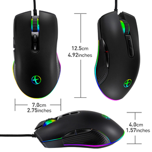Ergonomique usb filaire de jeu RVB souris <span class=keywords><strong>gamer</strong></span> avec 4 modes de rétroéclairage - Product Image 3