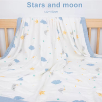 Couverture d'emmaillotage pour bébé en mousseline 120*150cm, 6 couches, motif animal rectangulaire, pour la maison, la salle de bain et les nourrissons