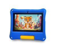 Tablette PC pour enfants 7 pouces MTK Android 10 4+32 Go Écran anti-explosion Jeux éducatifs d'apprentissage Prise en charge multilingue 5G