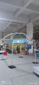 Cadre de fond en aluminium simple et romantique ESI avec rideaux et draperies, couleur personnalisée pour les mariages et les décorations de fêtes - Product Image 5