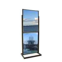 Porte-affiche double noir mat 22X28 pouces