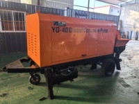 Pompe à béton diesel de qualité supérieure, pompe de transport de ciment robuste pour la construction d'infrastructure