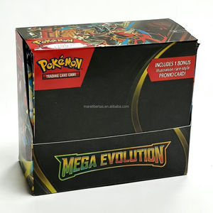 Vente en gros de nouvelles cartes Pokémon, style anglais, jeu de cartes à collectionner Pika, cartes à jouer cosplay, cadeau - Product Image 3