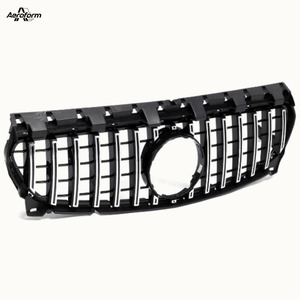 Grille GT R Panamericana pour <span class=keywords><strong>Mercedes</strong></span> Benz W117 CLA 200 250 <span class=keywords><strong>45</strong></span> <span class=keywords><strong>AMG</strong></span> 2017-2018 Grille chromée - Product Image 1
