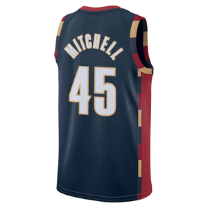 Hommes # Maillot de basket personnalisé Mitchell Cleveland 45, chemises brodées, uniformes pour jeunes, vêtements de sport avec logo thermocollé - Product Image 5