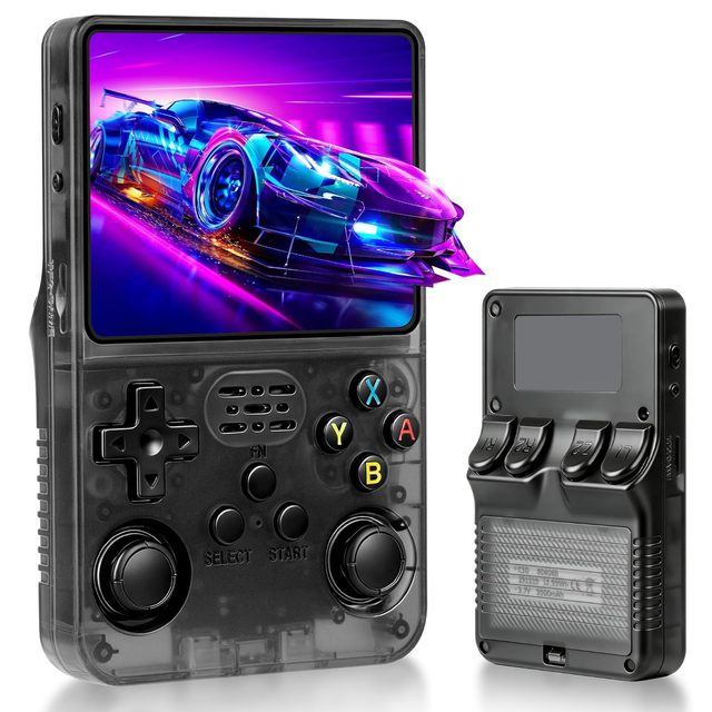 Retro Gaming Console with 3.5-in IPS HD Screen, Handheld Game Console Built-in 18000+ Classic Game, Video Game Console with 64GB