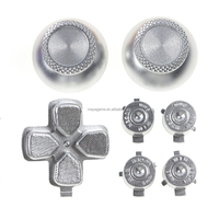 7 en 1 Boutons métalliques pour Playstation 5 PS5 Boutons directionnels en aluminium Boutons de direction en forme de balle Boutons de joystick Remplacement Accessoires