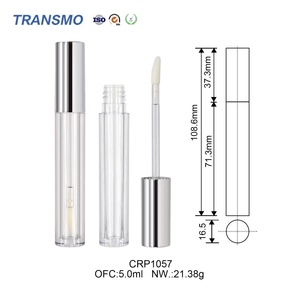 Tube de brillant à lèvres écologique 5 ml, tube de rouge à lèvres liquide 4 ml, tubes de brillant à lèvres vides en cristal - Product Image 2