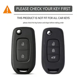 Étui de clé en silicone pour Renault Kwid 2023 Trafic Clio Kadjar Clio 5 Captur Arkana Sandero Stepway Logan <span class=keywords><strong>Twingo</strong></span> - Product Image 5